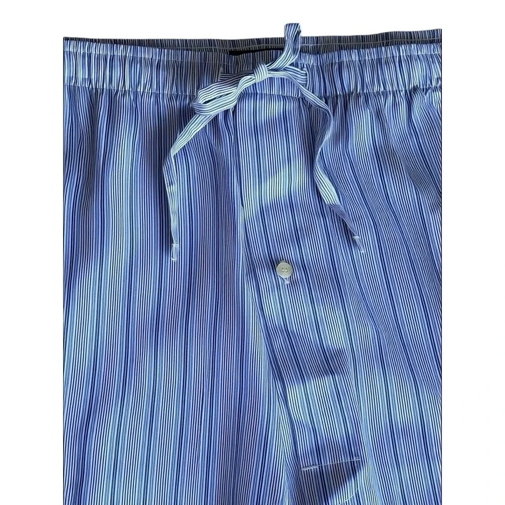Polo‎ Ralph Lauren Pajama Pants 3XL 3XT TALL Blue Stripe Cotton Lounge NWT BIG